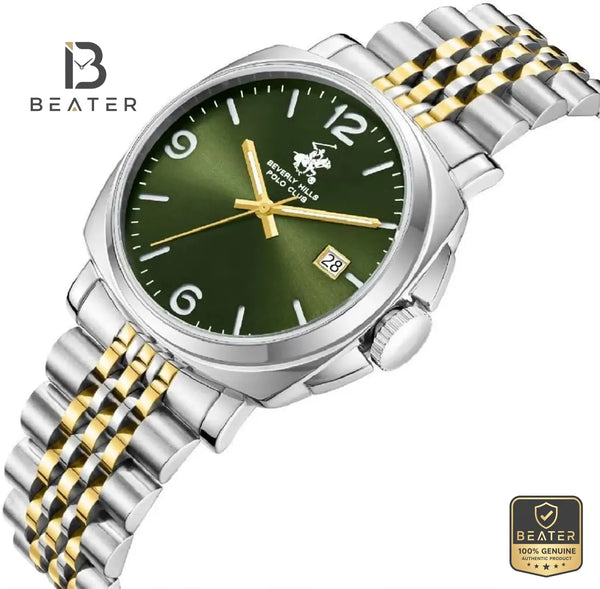 Beverly Hills Polo Club BP3928X.270 Dark Green Case & Bezel Profile - Beater