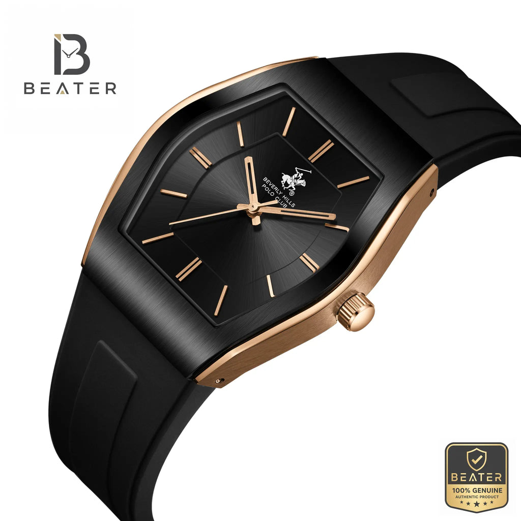 Beverly Hills Polo Club BP3932X.851 Black Dial Case Profile - Beater
