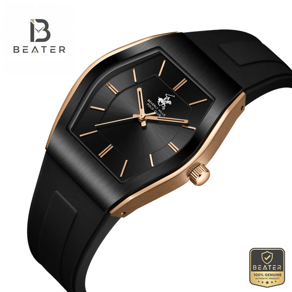 Beverly Hills Polo Club BP3932X.851 Black Dial Case Profile - Beater