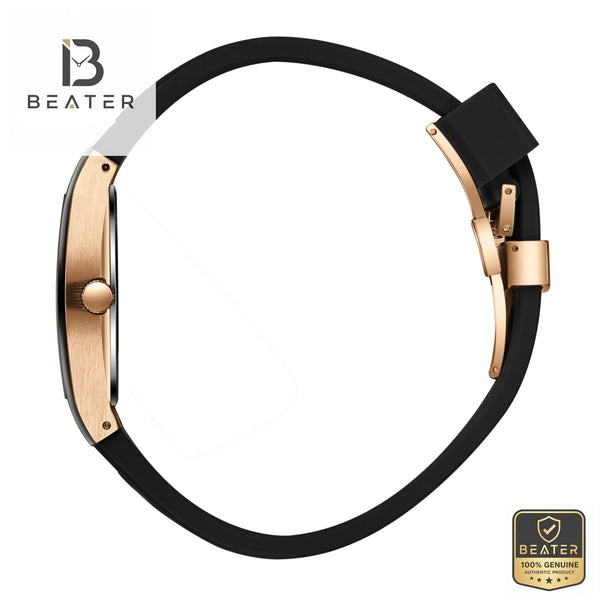 Beverly Hills Polo Club BP3932X.851 Black Silicon Band & Butterfly Buckle Detail - Beater