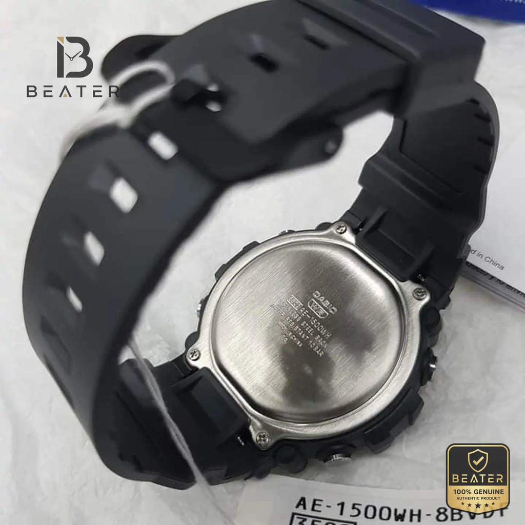 CASIO AE-1500WH-8BVDF Men's Resin Glass Detail - Beater