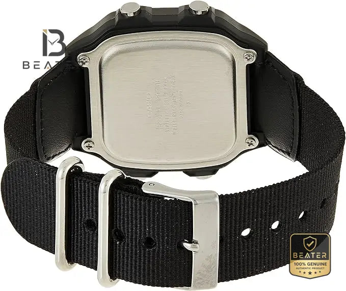 CASIO AE1200WHB-1B Men's Black Resin Band and Clasp Detail - Beater