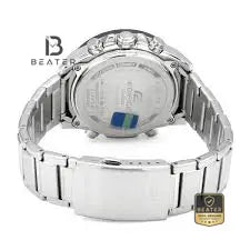 Casio Edifice ECB-900DB-1ADR Stainless Steel Bracelet & Clasp Detail - Beater