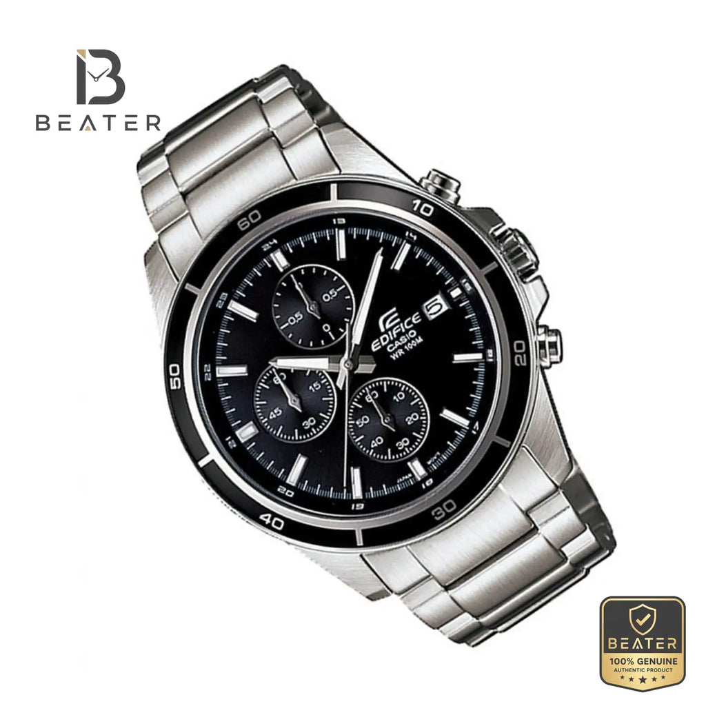 Casio Edifice EFR-526D-1AVUDF Stainless Steel Bracelet and Clasp Detail - Beater