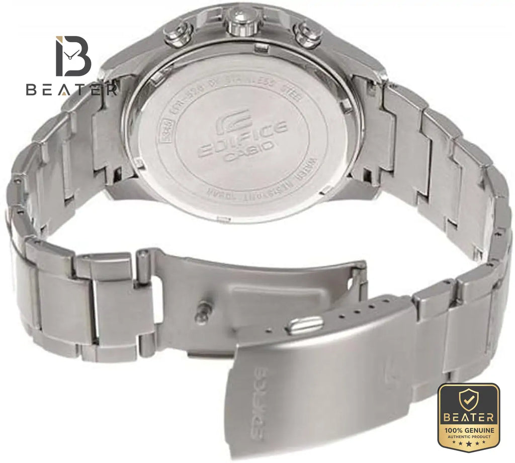 Casio Edifice EFR-526D-2AVUDF Stainless Steel Bracelet and Clasp Detail - Beater