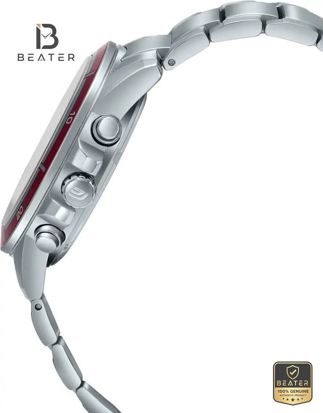 CASIO EDIFICE EFR-526D-5CVUDF Men's Silver Stainless Steel Bracelet Watch Secondary image