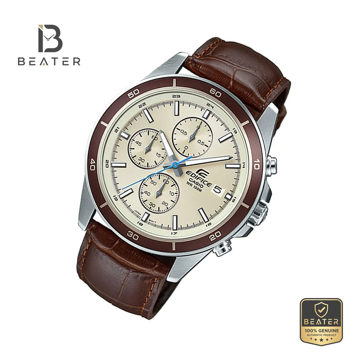 CASIO EDIFICE EFR-526L-7BVUDF-EX303 Chronograph Case & Bezel Profile - Beater
