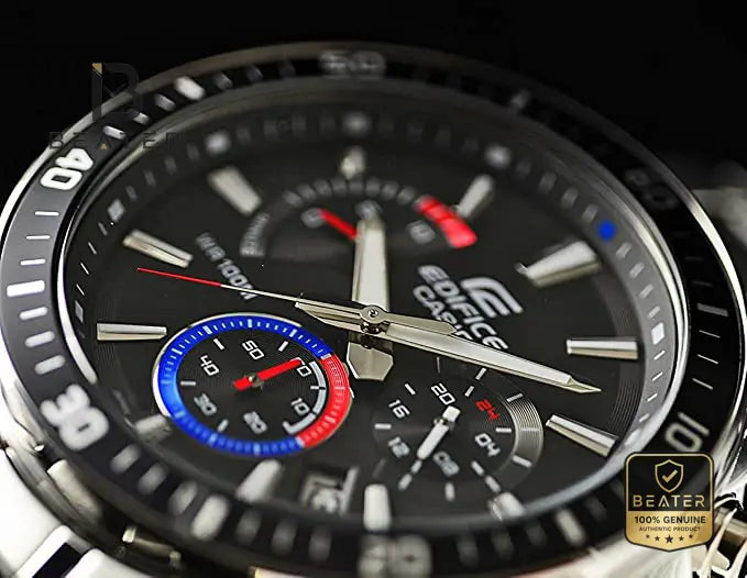 Casio Edifice EFR-552D-1A3VUDF Date Display Close Up - Beater