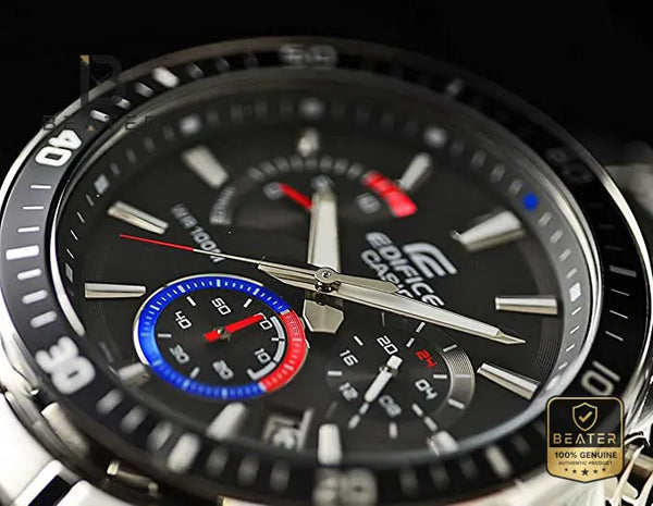 Casio Edifice EFR-552D-1A3VUDF Date Display Close Up - Beater