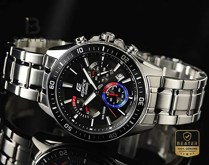 Casio Edifice EFR-552D-1A3VUDF Stainless Steel Bracelet and Clasp Detail - Beater