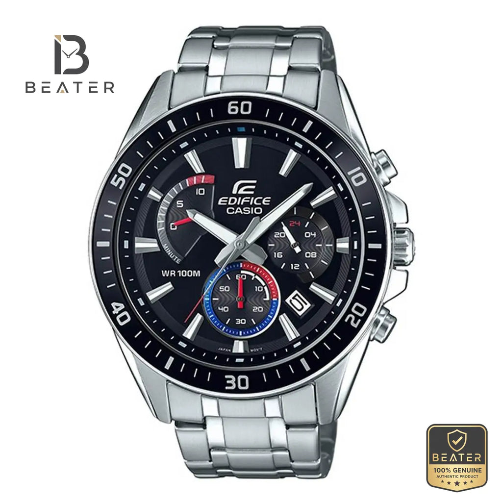 Casio Edifice EFR-552D-1A3VUDF Stainless Steel Case and Bezel Profile - Beater