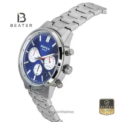 CASIO EDIFICE EFR-575D-2A Men's Blue Dial Stainless Steel Bracelet Profile - Beater