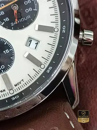 Casio Edifice EFR-575L-7A White Dial Stainless Steel Case & Bezel Profile - Beater
