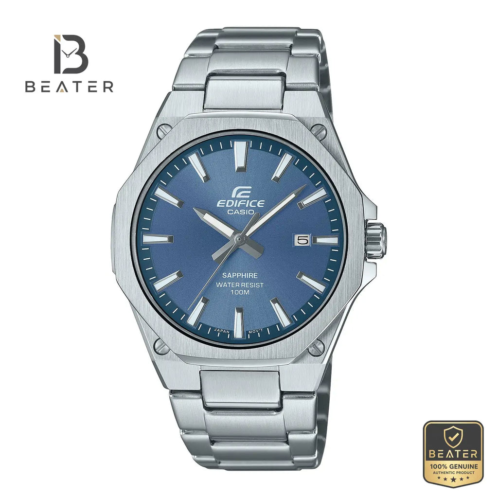 Casio Edifice EFR-S108D-2AVUDF Stainless Steel Bracelet & Clasp Detail - Beater
