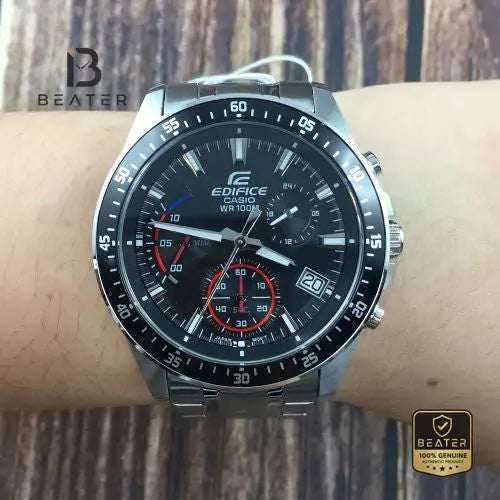 Casio Edifice EFV-540D-1AVUDF Men's Black Stainless Steel Bracelet Watch Secondary image