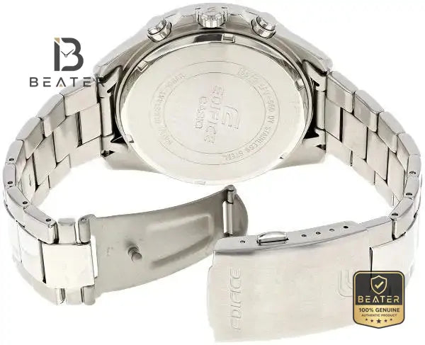 CASIO EDIFICE EFV-550D-1AVUDF Men's Chronograph Watch Wrist Profile - Beater