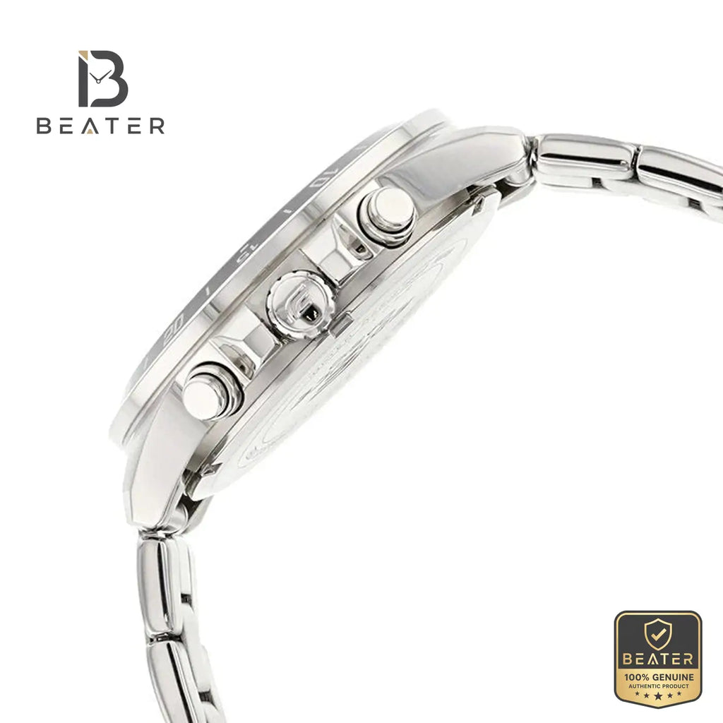 CASIO EDIFICE EFV-570D-1AVUDF Stainless Steel Band and Clasp Detail - Beater