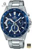 CASIO EDIFICE EFV-570D-2AVUDF Blue Dial Case and Bezel Profile - Beater