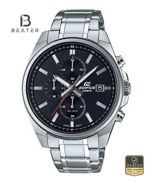 CASIO EDIFICE EFV-610D-1AVUDF Stainless Steel Band & Clasp Detail - Beater