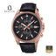 CASIO EDIFICE EFV-610ECL-1A Men's Black Dial Leather Strap Watch Front Dial View - Beater