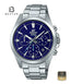 CASIO EDIFICE EFV-630D-2A Men's Stainless Steel Bracelet Watch Front Dial View - Beater