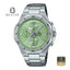 CASIO EDIFICE EFV-640D-3A Men's Green Dial Stainless Steel Bracelet Watch Front Dial View - Beater