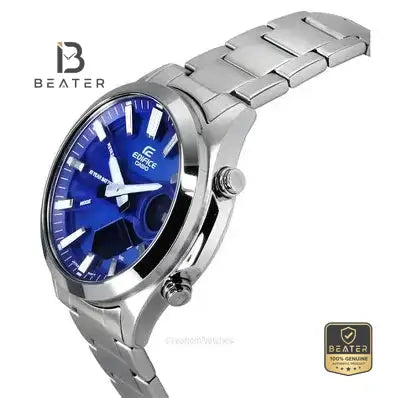 Casio Edifice EFV-C120D-2A Blue Dial Case and Bezel Profile - Beater