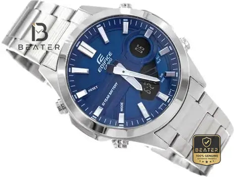 Casio Edifice EFV-C120D-2A Stainless Steel Bracelet and Clasp Detail - Beater