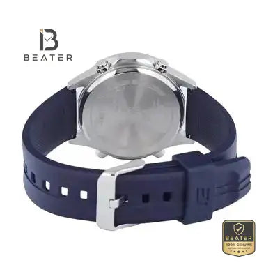 CASIO EDIFICE EFV-C120P-1A2 Black Resin Strap and Buckle Detail - Beater