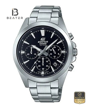 Casio EFV-630D-1A Men's Stainless Steel Watch Front Dial View - Beater