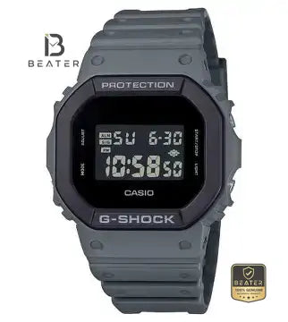 Casio G-Shock DW-5610UU-8DR Men's Grey Dial Watch Front View - Beater
