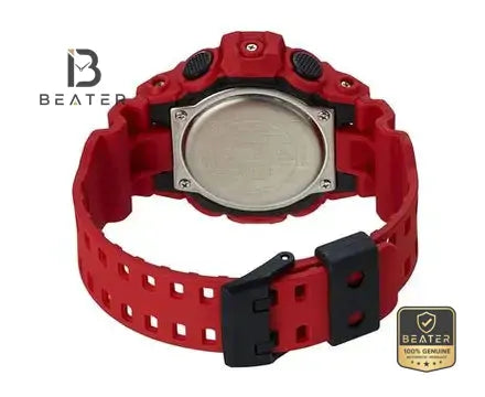 Casio G-Shock GA-700-4ADR Men's Resin Strap & Clasp Detail - Beater