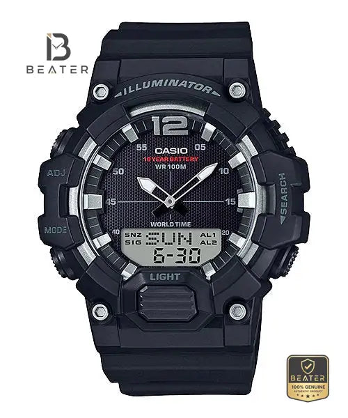 CASIO HDC-700-1A Men's Black Resin Strap Watch Secondary image