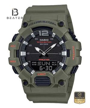 CASIO HDC-700-3A2 Men's Analog Digital Watch Front Dial View - Beater