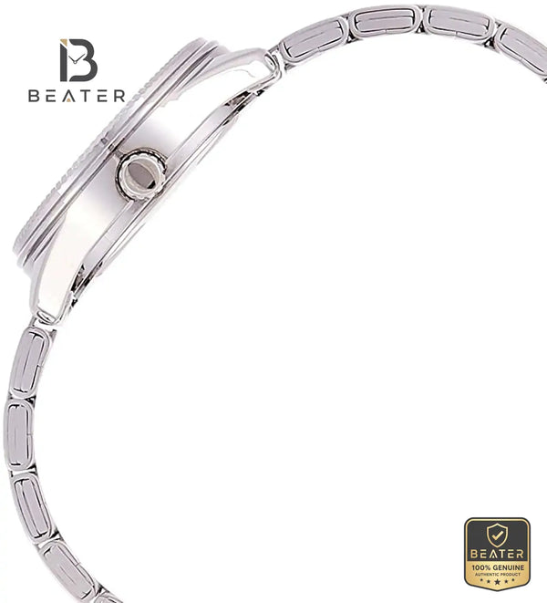 CASIO LTP-1302D-1A2VDF Women's Stainless Steel Case & Bezel Profile - Beater