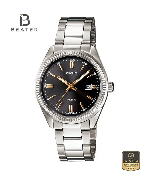 CASIO LTP-1302D-1A2VDF Women's Watch Front Dial View - Beater