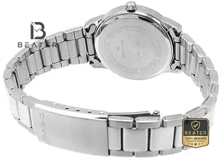 CASIO LTP-1303D-1AVDF Women's Stainless Steel Band & Triple-Fold Clasp Detail - Beater