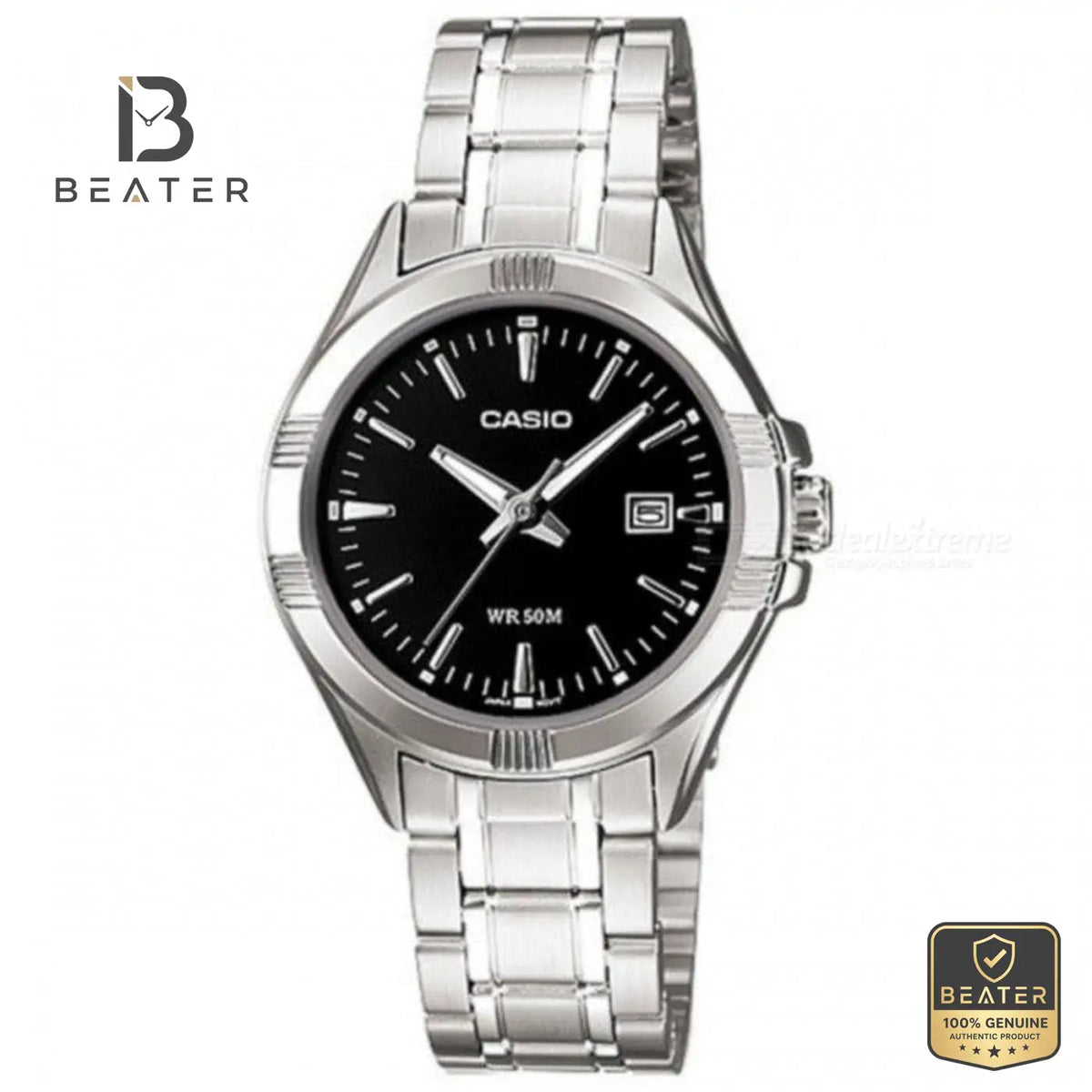 CASIO LTP-1308D-1AVDF Women's Watch Front Dial View - Beater Main image