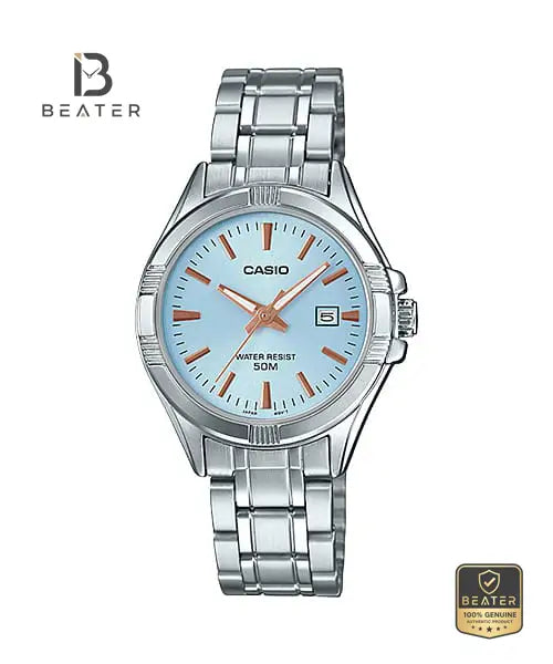 CASIO LTP-1308D-2AVDF Women's Analog Watch Front Dial View - Beater