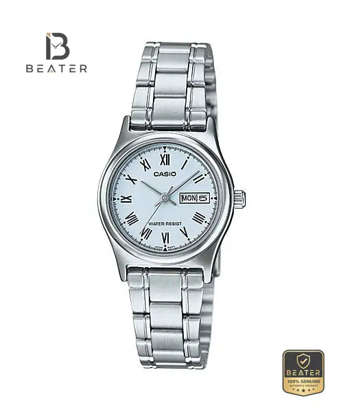 Casio LTP-V006D-2BUDF Women's Watch Front Dial View - Beater