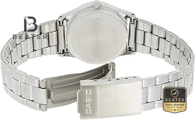 Casio LTP-V006D-2BUDF Stainless Steel Bracelet & Clasp Detail - Beater