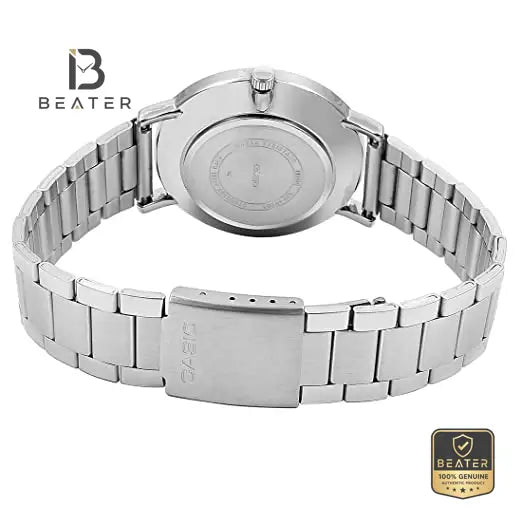 Casio LTP-VT01D-7BUDF Silver Dial Case and Bezel Profile - Beater