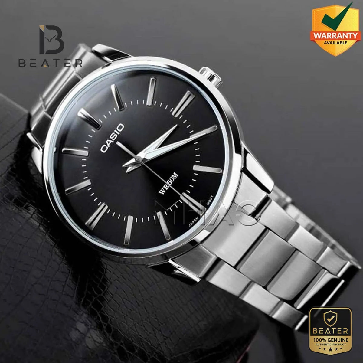 CASIO MTP-1303D-1AVDF Men's Analog Watch Front Dial View - Beater Main image