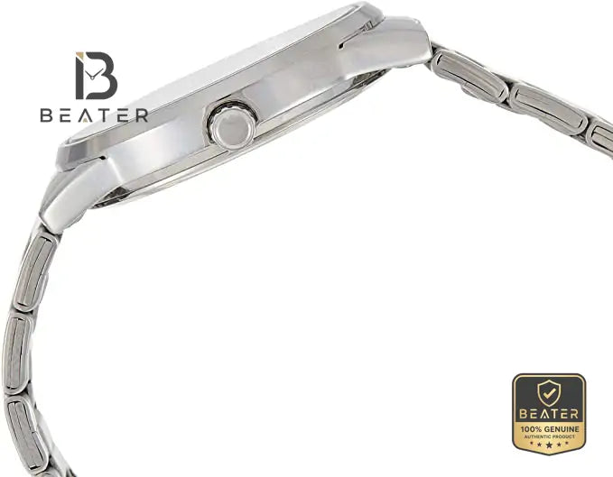 CASIO MTP-1303D-1AVDF Stainless Steel Band and Triple-Fold Clasp Detail - Beater