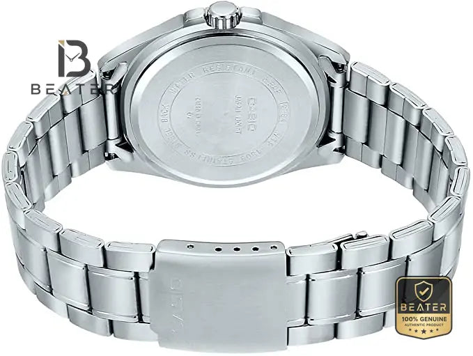 CASIO MTP-1308D-2AVDF Stainless Steel Band & Triple-Fold Clasp Detail - Beater