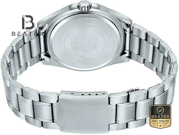 CASIO MTP-1308D-2AVDF Stainless Steel Band & Triple-Fold Clasp Detail - Beater