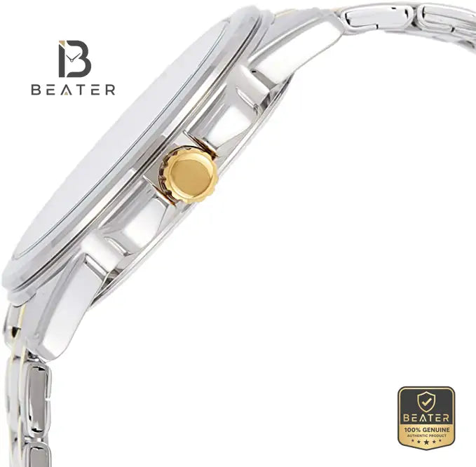 CASIO MTP-1314SG-1AV Men's 48mm Stainless Steel Case Angle View - Beater