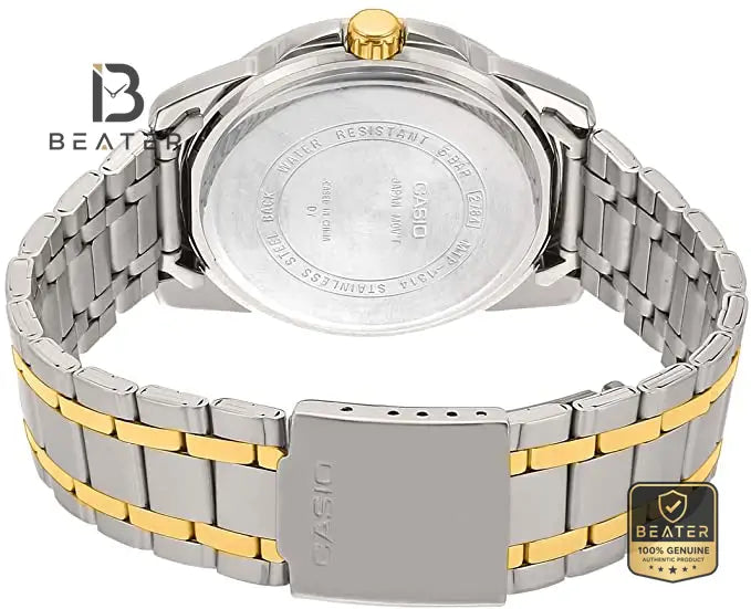 CASIO MTP-1314SG-1AV Men's Stainless Steel Bracelet Link Detail - Beater