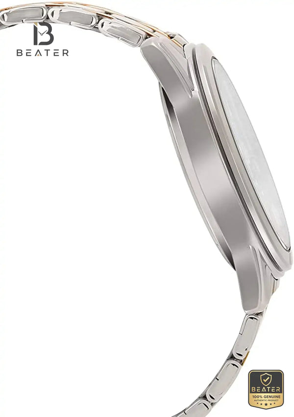 CASIO MTP-1314SG-1AV Men's Two-Tone Bracelet Watch Side View - Beater