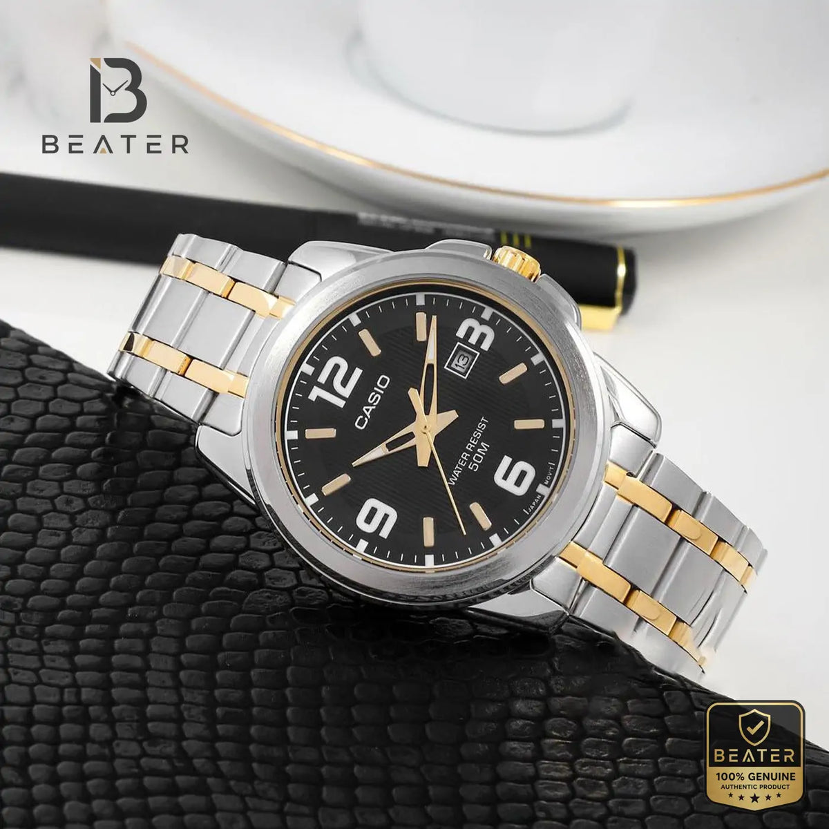 CASIO MTP-1314SG-1AV Men's Watch Front Dial View - Beater Main image
